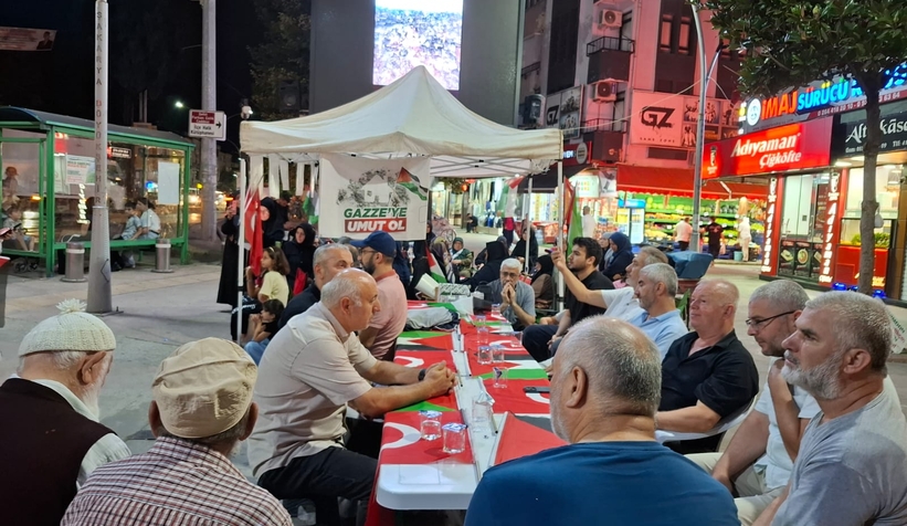 Akyazı'da STK'lardan Gazze için vicdan nöbeti