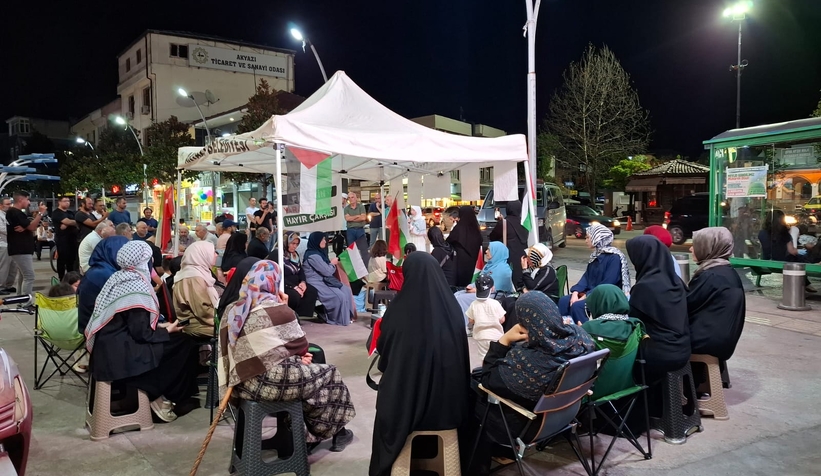 Akyazı'da STK'lardan Gazze için vicdan nöbeti