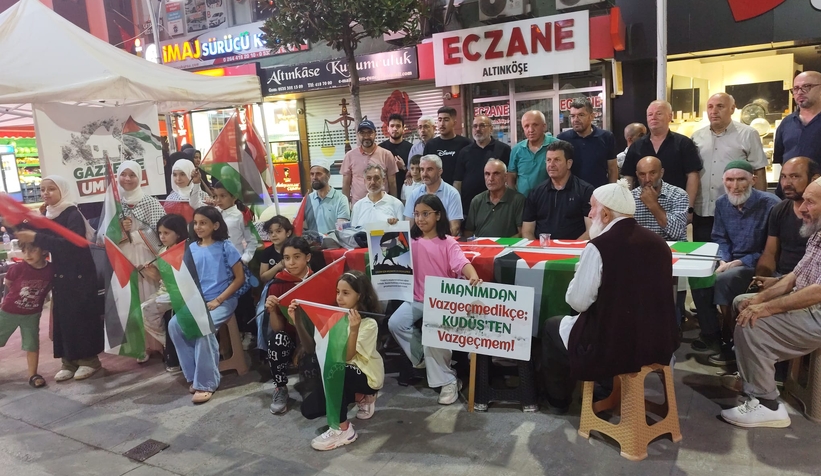 Akyazı'da STK'lardan Gazze için vicdan nöbeti