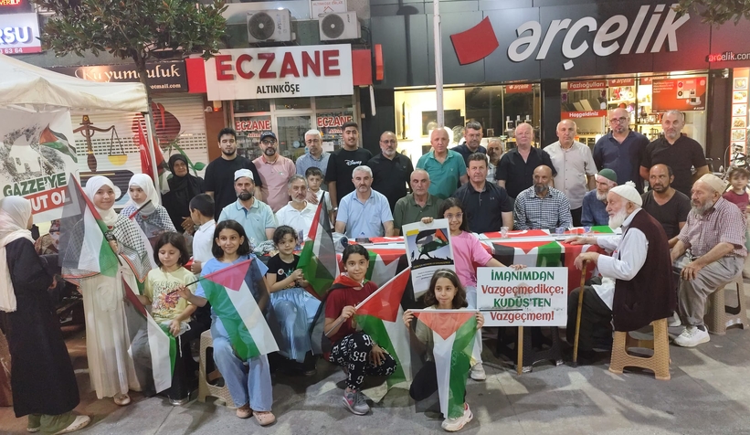 Akyazı'da STK'lardan Gazze için vicdan nöbeti