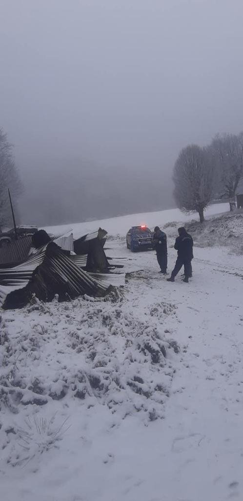 Akyazı'da yayla evi yangında tamamen yandı.