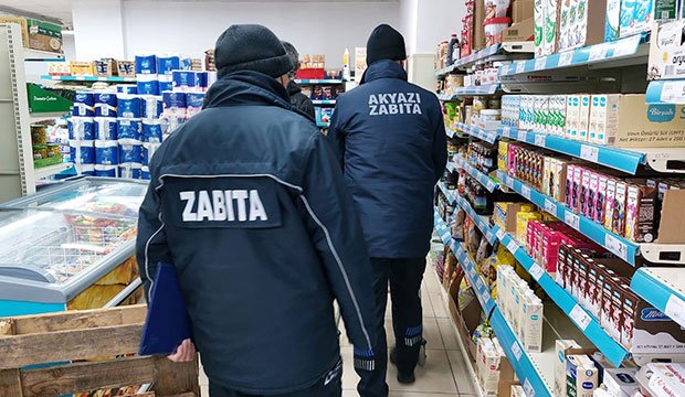 Akyazı da zincir marketlere ceza