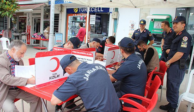 Akyazı İlçe Jandarma'dan kan bağışına destek