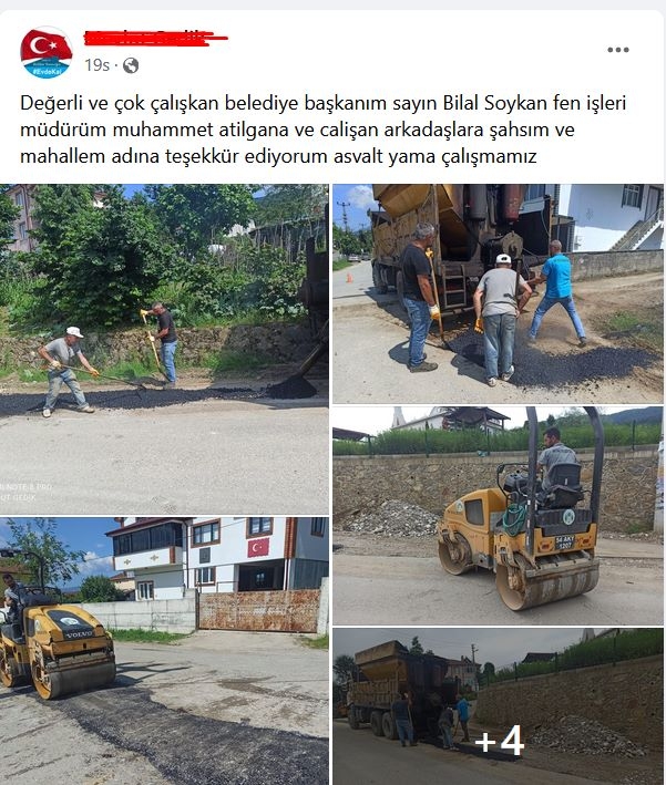 Akyazı ilçesinde Asfalt Yama Çalışmaları Başladı