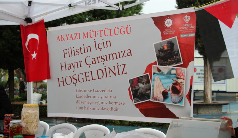Akyazı Müftülüğü'nden Gazze için yardım kermesi