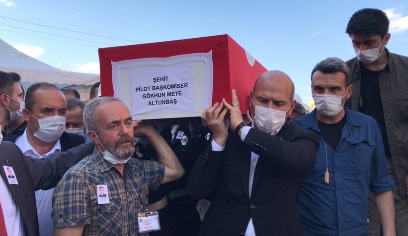 Akyazı'nın damadı şehit pilot son yolculuğuna uğurlandı