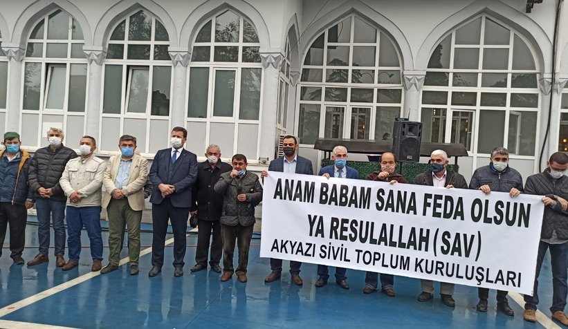 Akyazı STK'lardan Fransa protestosu