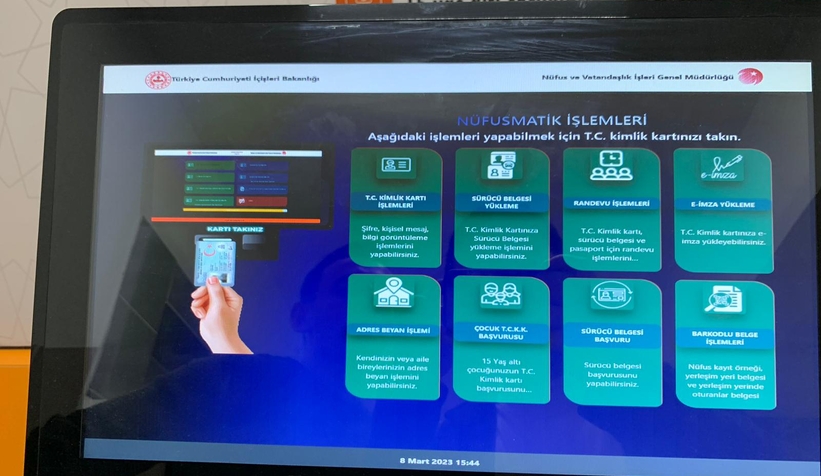 Akyazı'ta nüfusmatik vatandaşların hizmetine sunuldu