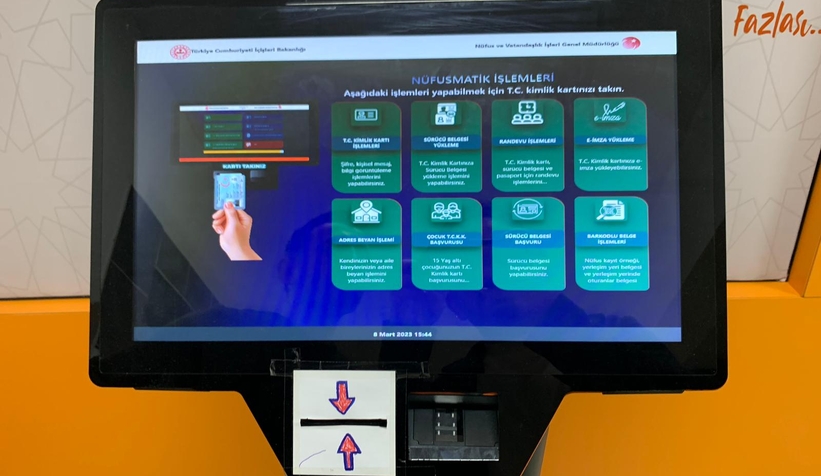 Akyazı'ta nüfusmatik vatandaşların hizmetine sunuldu