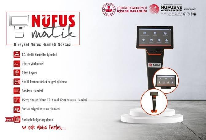 Akyazı'ta nüfusmatik vatandaşların hizmetine sunuldu