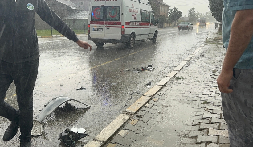 Akyazıda Kaza: 2 yaralı