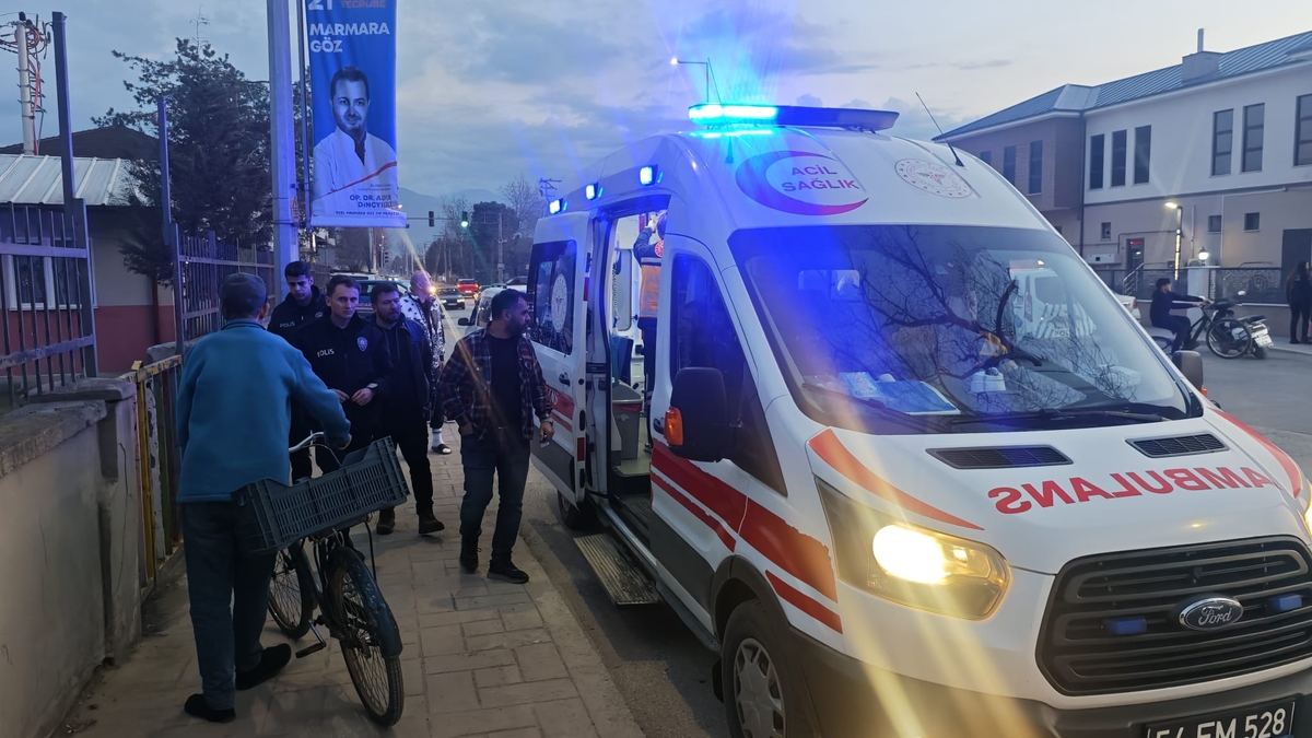 Akyazı’da korku dolu anlar: Hamile kadın kurtarıldı