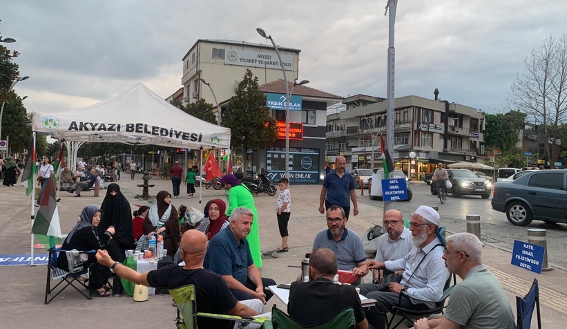 Akyazı’da Mazlumlar İçin Vicdan Nöbeti Başladı