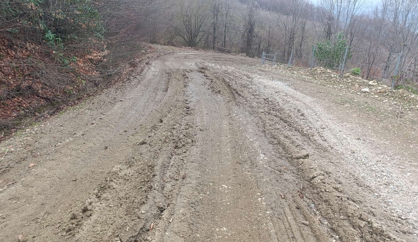 Akyazıda vatandaşın yol tepkisi; Çamur içinde