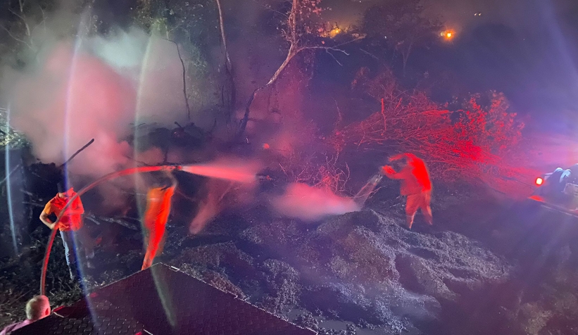 Akyazıdaki orman yangını büyümeden söndürüldü