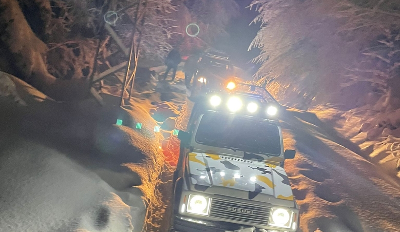 Akyazılı Off Roadçıların kar macerası