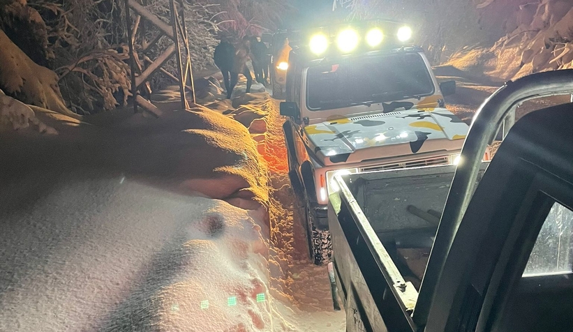 Akyazılı Off Roadçıların kar macerası
