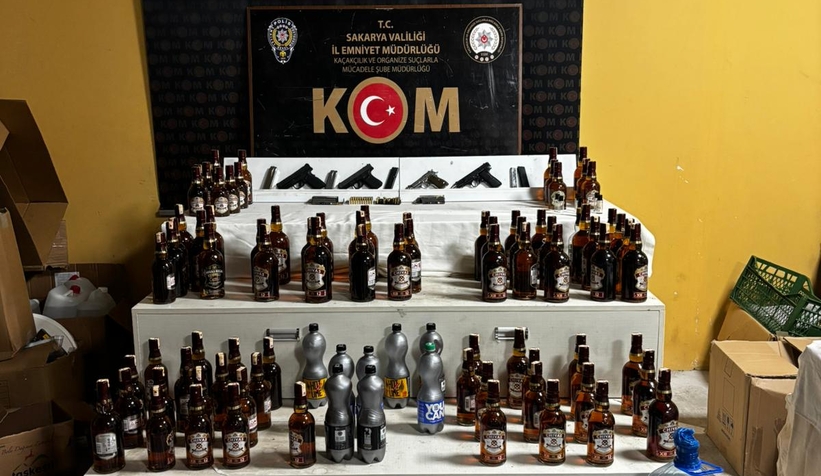 Alkollü mekana kaçak içki baskını