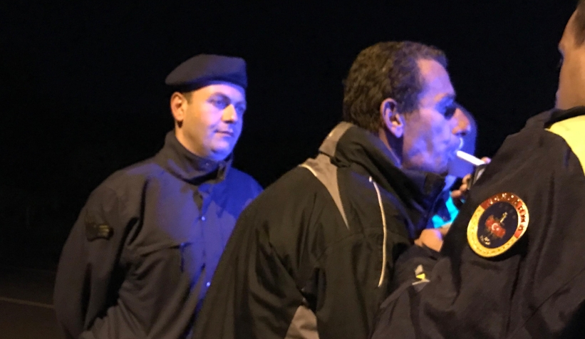 Alkollü motosikletli kaza yaptı