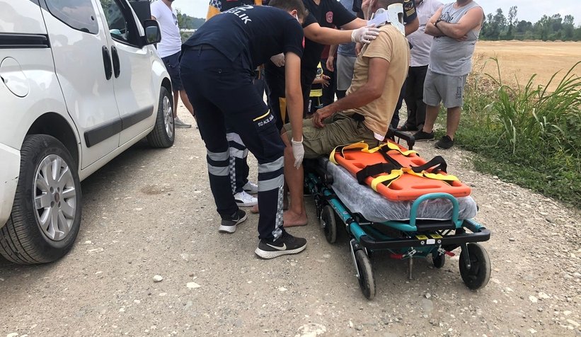 Alkollü sürücünün otomobili takla attı