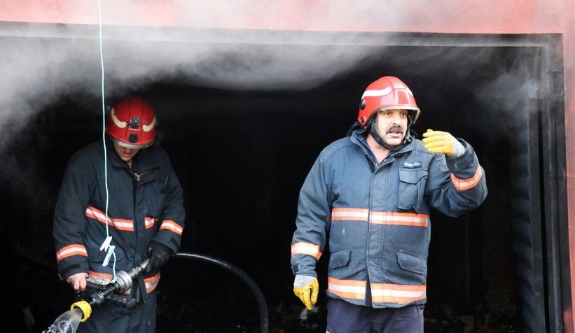 Apartmanda yangın paniği