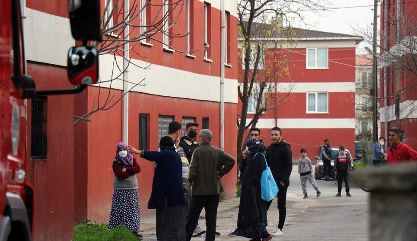 Apartmanda yangın paniği