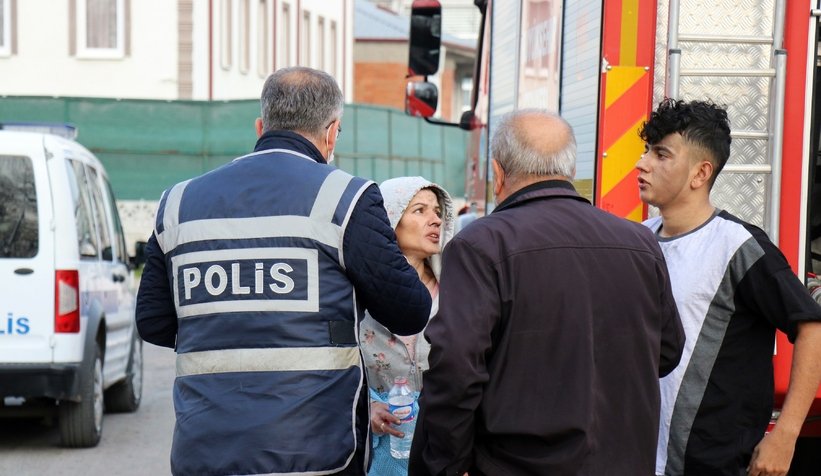 Apartmanda yangın paniği