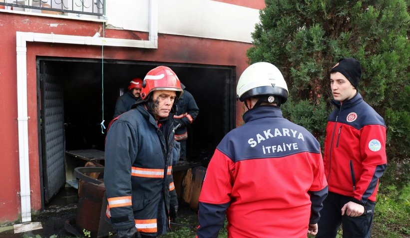 Apartmanda yangın paniği