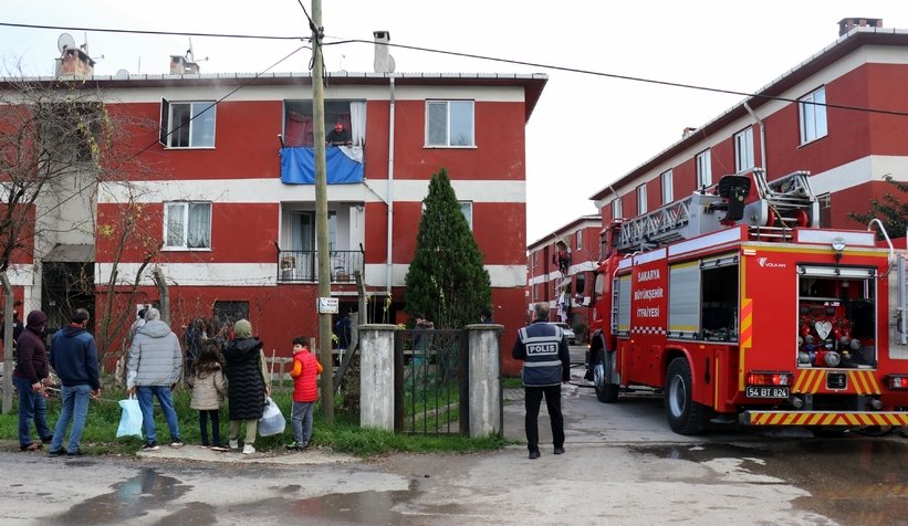 Apartmanda yangın paniği