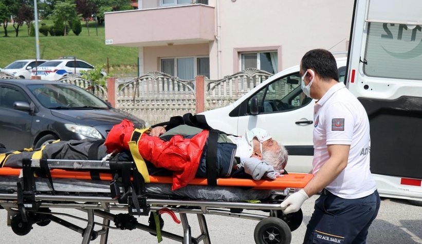 Araç site bahçesine uçtu; 3'ü çocuk 5 kişi yaralı