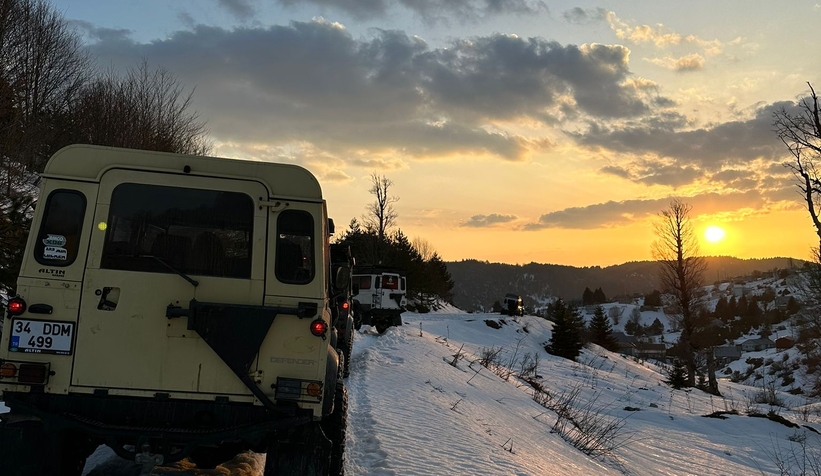 Arazi araçlarıyla Acelle Yaylası'na çıktılar