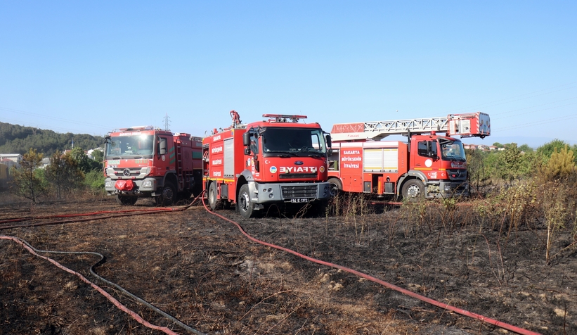 Arifiye'de çıkan orman yangını mahalleyi sokağa döktü