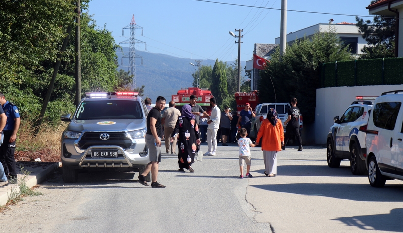 Arifiye'de çıkan orman yangını mahalleyi sokağa döktü