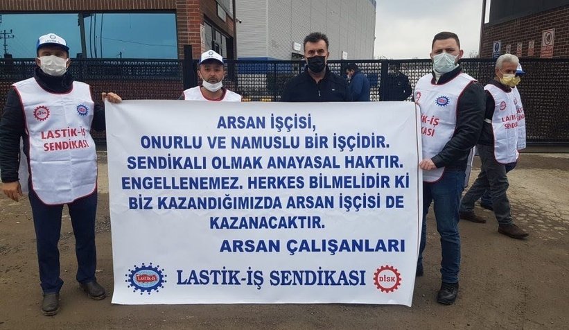 Arsan işçisi eylem yaptı