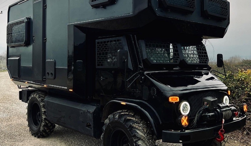 Atıl kamyon lüks karavana döndü 