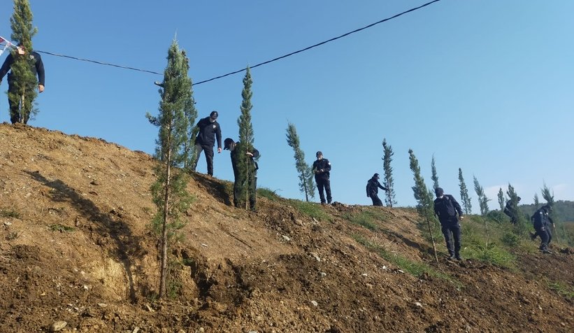 Atış Poligonuna fidanlar dikildi