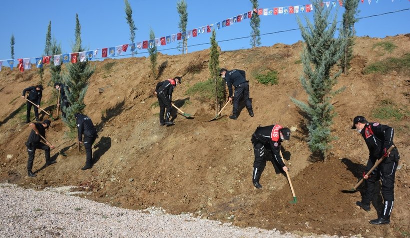 Atış Poligonuna fidanlar dikildi