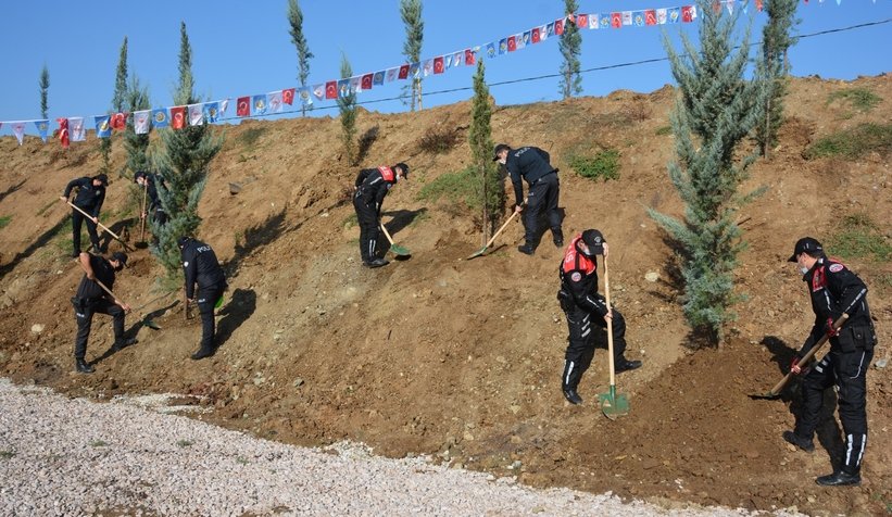 Atış Poligonuna fidanlar dikildi