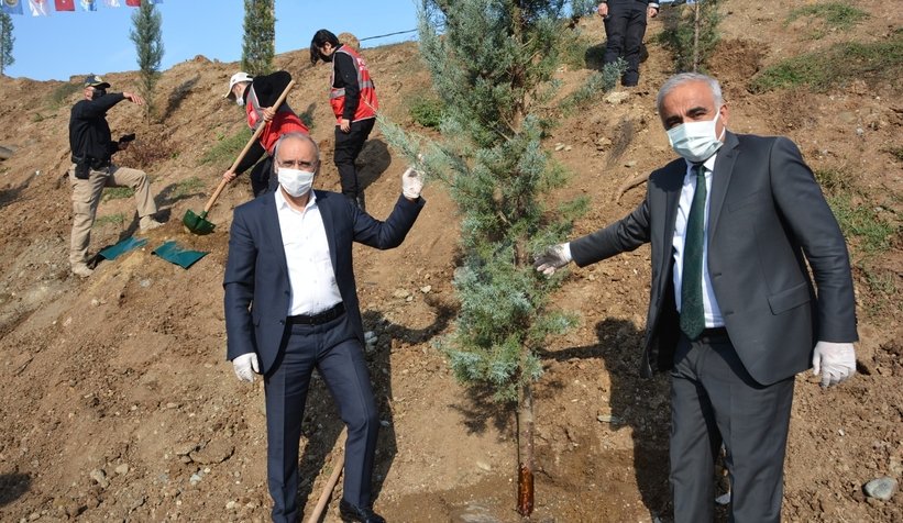 Atış Poligonuna fidanlar dikildi