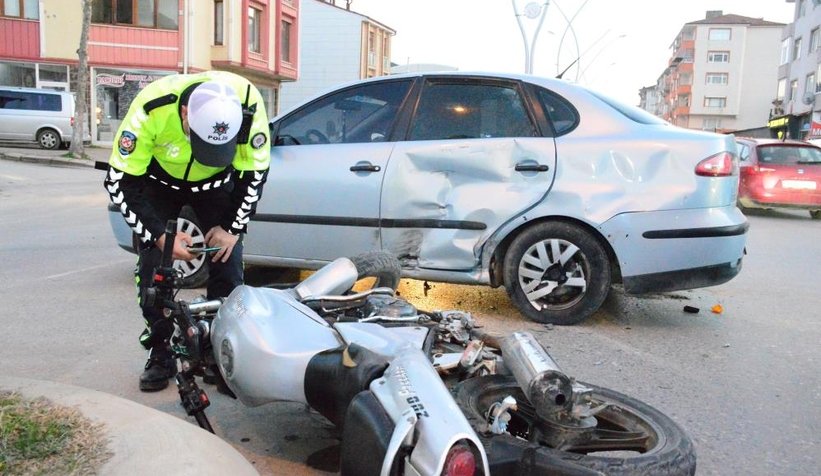 Aynı noktada 25 dakikada iki ayrı kaza 