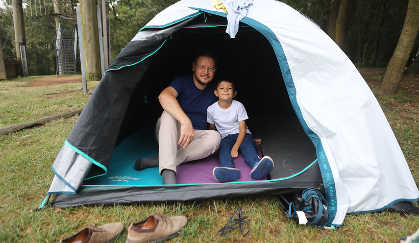 Baba çocuk kamplarında 4 haftada 800 kişilik kamp kuruldu