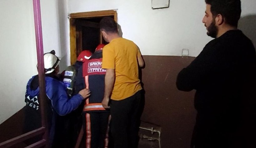 Baca yangını apartman boşluğuna sıçradı