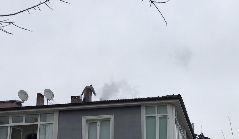 Baca yangınında 3 dairede zarar oluştu