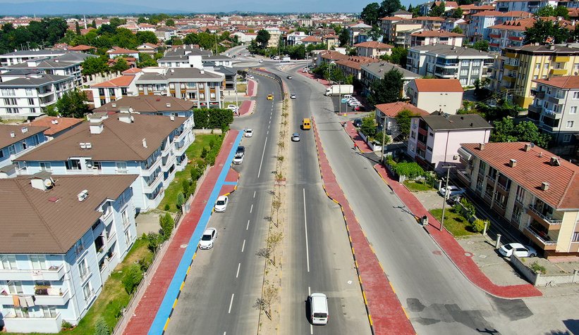 Bağlar Caddesi’nin üst yapı çalışmalarında sona gelindi