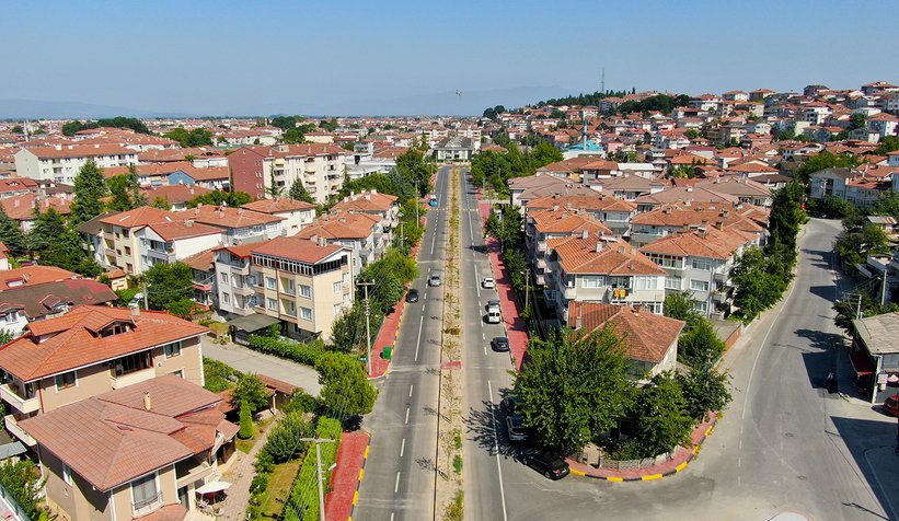 Bağlar Caddesi’nin üst yapı çalışmalarında sona gelindi