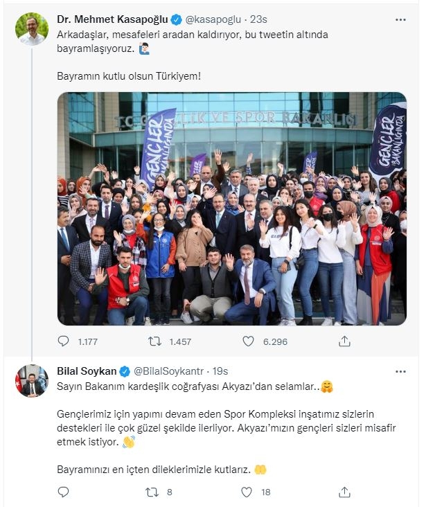 Bakan Kasapoğlu Soykanın davetine cevap verdi