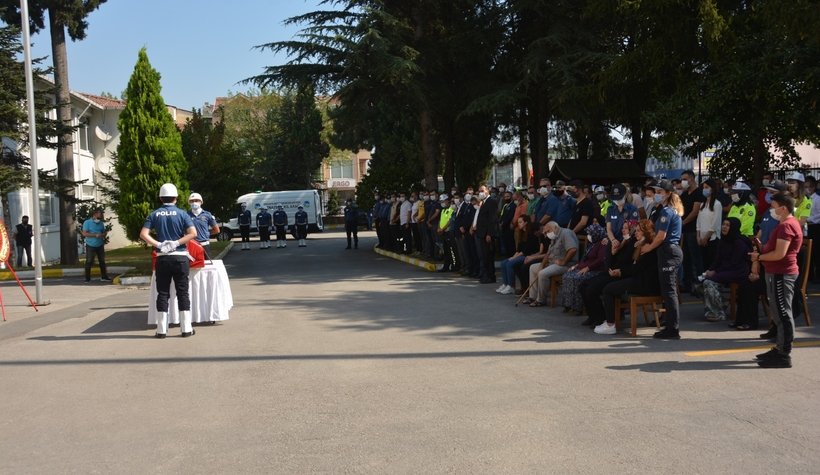 Başarılı cinayet büro dedektifi için tören