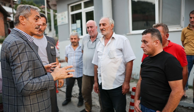 Başkan Alemdar yangındna etkilenen mahalleleri ziyaret etti