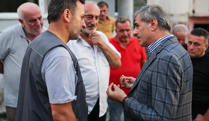 Başkan Alemdar yangındna etkilenen mahalleleri ziyaret etti