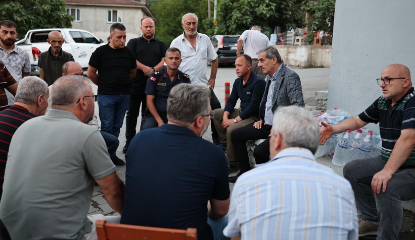 Başkan Alemdar yangındna etkilenen mahalleleri ziyaret etti